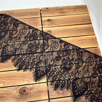 Encaje de malla unilateral de 26 cm de ancho, 3742, para ropa, vestidos de novia, cortinas y accesorios de decoración del hogar.