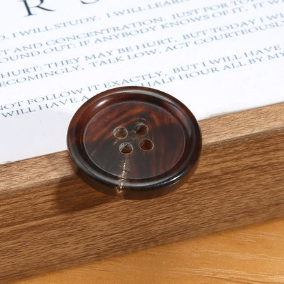 3463★ Botones de cuerno real para hombre, traje, chaqueta, pantalón, botones de alta gama, abrigo de cachemira para mujer, botones negros Daquan