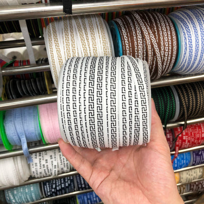 3870 Spot 1cm papel de color impresión accesorios de cincha tira de presión del borde del cuello trasero ropa de estilo étnico tira lateral tira de ribete