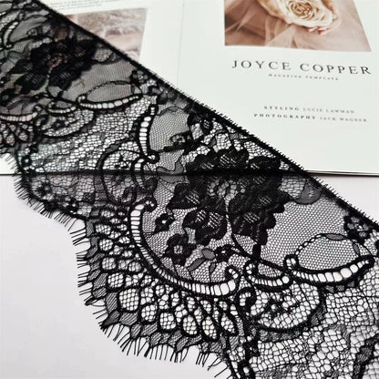 3774 Exquisitos, anchos 15CM, pestañas de encaje unilaterales, exquisito encaje, accesorios de ropa de bricolaje hechos a mano, materiales para cortinas de faldas