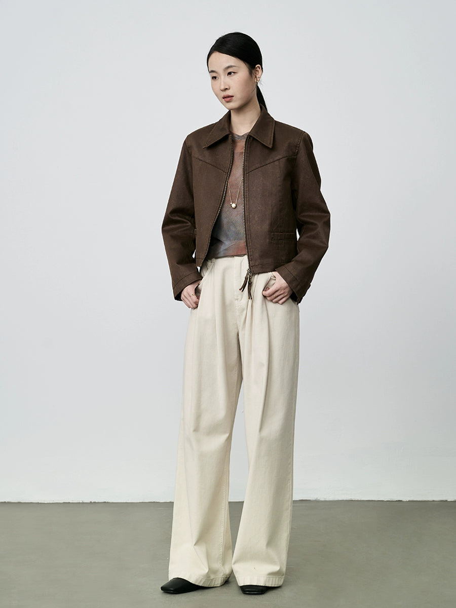 Camiseta ajustada de manga corta con cuello redondo, malla con efecto tie-dye y diseño de manchas de atardecer de CAREMIND 