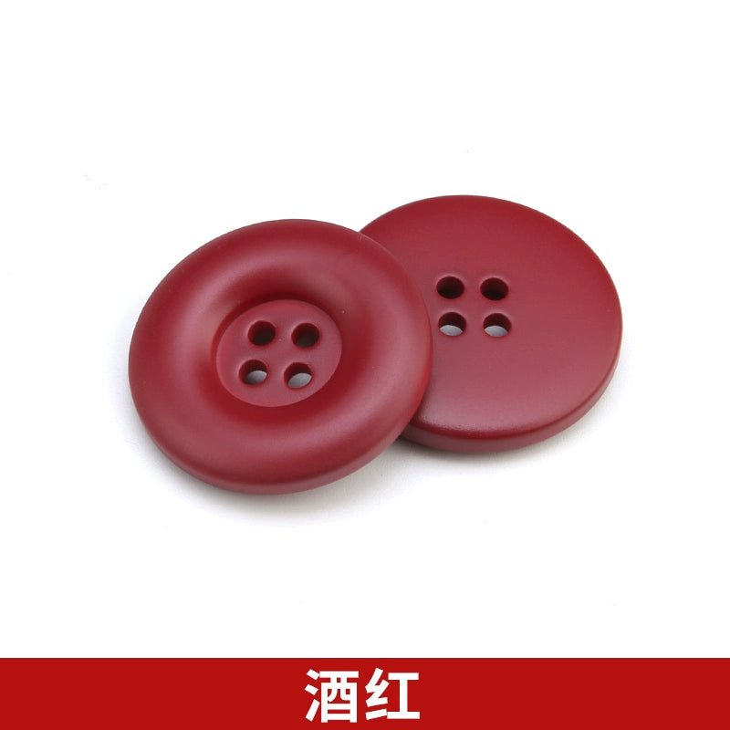 3312★  High-end exquisite resin buttons fashion woolen coat coat trench coat four-eye buttons clothes west decorative buttons