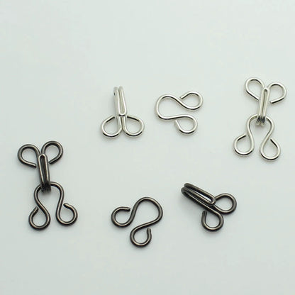 3503★ Accesorios de ropa Hebilla resistente al viento Botón de gancho Gancho de cuello de metal Hebilla de viento Hebilla de par Hebilla invisible Botón de ropa interior
