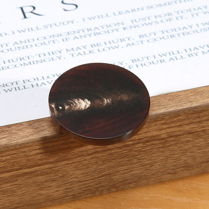 3463★ Botones de cuerno real para hombre, traje, chaqueta, pantalón, botones de alta gama, abrigo de cachemira para mujer, botones negros Daquan