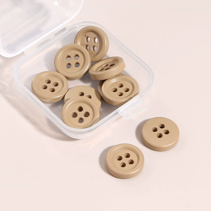 3371★  Four-eye round clothes decorative buttons jacket shirt cardigan shirt buttons high-end fashion top button accessories