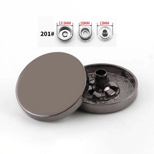 3411★  Metal high-end clothes clothing mother and child buttons jacket hidden buttons round coat down jacket buttons buttons buttons buttons