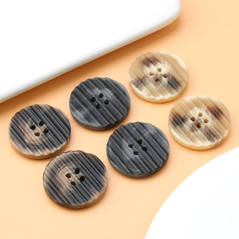 3428★ Botones redondos de resina de alta gama para gabardina de mujer, botones para abrigo, botones para ropa de hombre, botones para traje, accesorios para pantalones