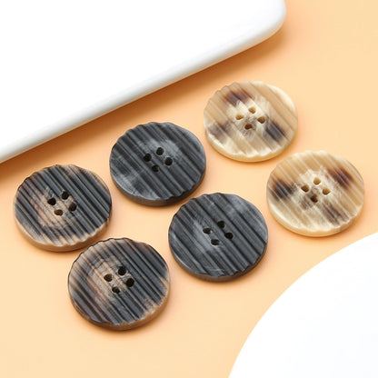 3428★ Botones redondos de resina de alta gama para gabardina de mujer, botones para abrigo, botones para ropa de hombre, botones para traje, accesorios para pantalones