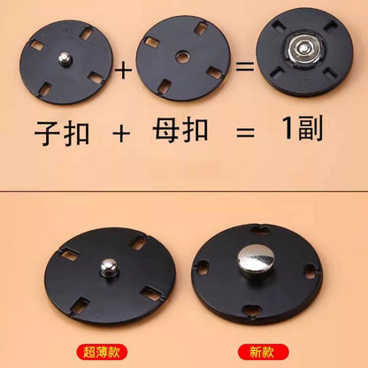 3474★ Botones finos ocultos de metal Botones pequeños de abrigo de visón de lana de cachemira para mujer Botones Botones invisibles de alta calidad Botones madre