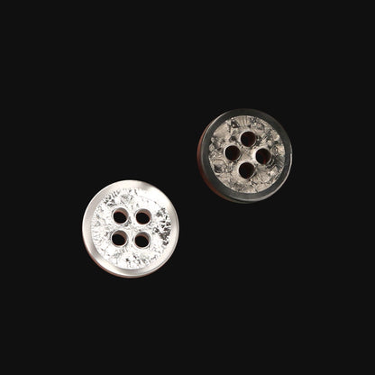 3336★  Shirt Button Resin Black and White Button Shirt Top Decoration High-end Men's and Women's Clothes Sewing Accessories Round Buttons