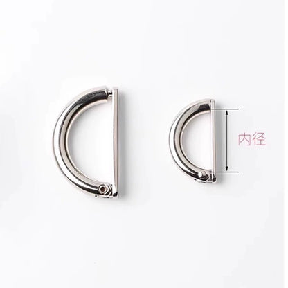 3531★ Botón de metal Hebilla de cinturón de metal Hebilla en D Correa de equipaje Zapatos Botón de ajuste Suéter Abrigo Botón de cortavientos