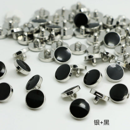 3372★  Flat Buttons Classic Plastic Oil Shirt Buttons Cuffs Suit Coat Clothes Top Women's Gold Buttons Buttons