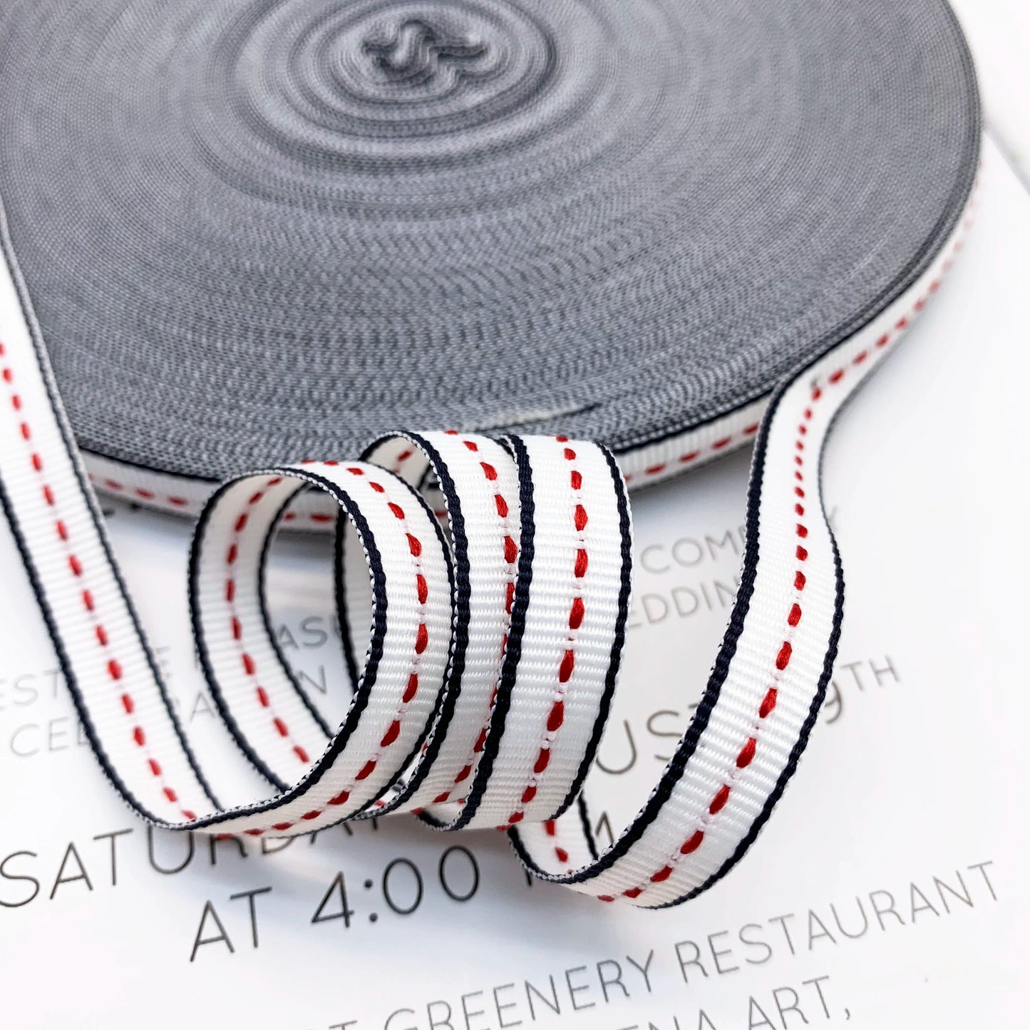 3855  Spot 1cm color jump point jacquard webbing edge pressing strip clothing side strip piping strip home textile decorative ribbon