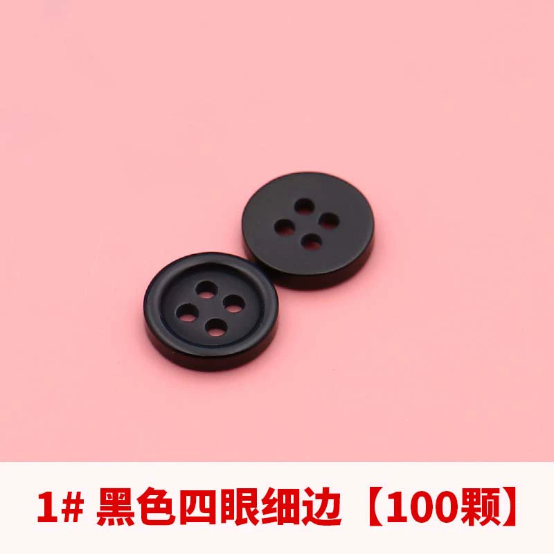 3358★  Versatile shirt buttons round transparent black and white buttons men's and women's shirts shirt cardigan polo shirt colored buttons