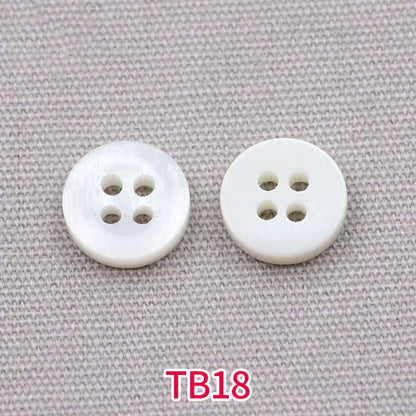 3366★  Natural shell buttons White shirt buttons High-end men's and women's knitted sweaters Cardigan shirts Round shell buttons Small