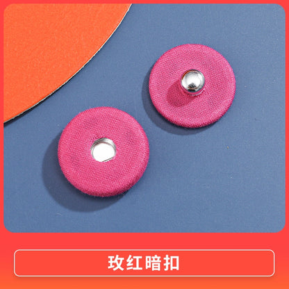 3470★ Botón de tela de color nuevo, botón a presión de metal, botón oculto, botón anti-luz para niños y madres, botón de ropa grande para mujeres, botón de botón.
