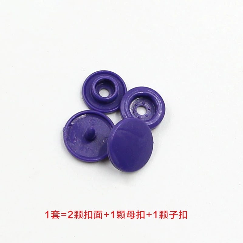 3413★  Plastic four-in-one buckle special button for colored baby clothes, seam-free hidden button, baby buckle nail button, mother and child buckle