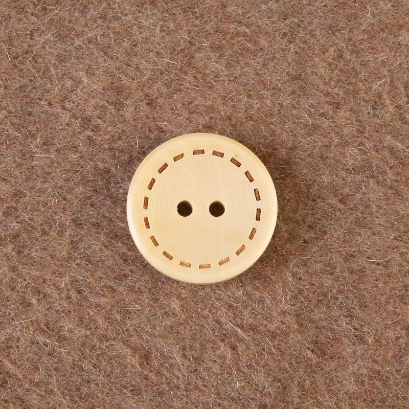 3367★  Round wooden two-eyed clothes decorative buttons men's and women's coats trench coats sweaters tops buttons high-end buttons