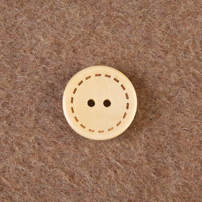3367★  Round wooden two-eyed clothes decorative buttons men's and women's coats trench coats sweaters tops buttons high-end buttons