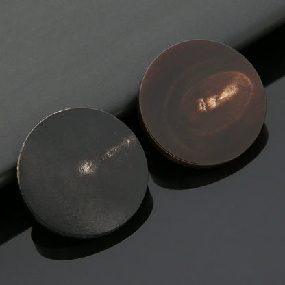 3462★ Gabardina con botones de cuerno real, abrigo con botones redondos, ropa superior, botones negros para mujer, traje de hombre, accesorios con botones para traje