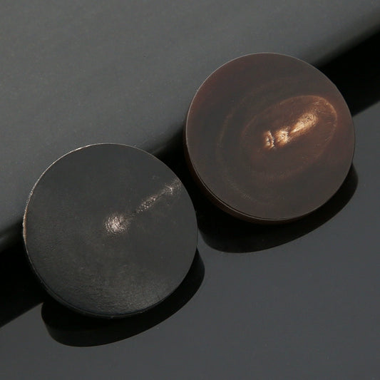 3462★ Gabardina con botones de cuerno real, abrigo con botones redondos, ropa superior, botones negros para mujer, traje de hombre, accesorios con botones para traje