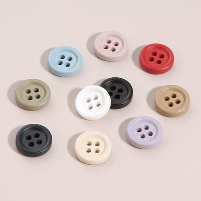 3371★  Four-eye round clothes decorative buttons jacket shirt cardigan shirt buttons high-end fashion top button accessories