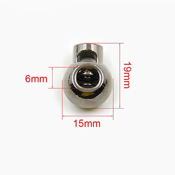 3547★ Hebilla de resorte de metal para chaqueta, cuerda elástica, hebilla de ajuste de banda elástica, hebilla de nariz de cerdo, hebilla de cuerda fija, hebilla de ajuste, botón de cordón