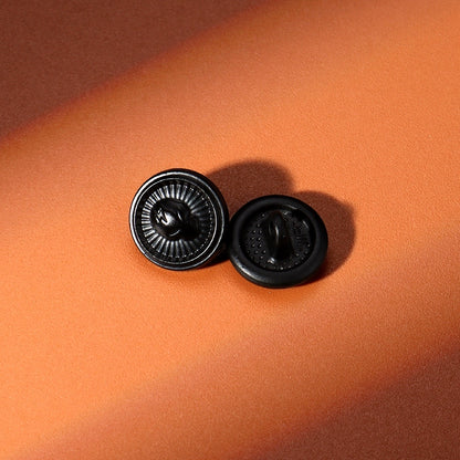 3406★  Black metal shirt buttons women's clothes exquisite round buttons versatile shirt cuffs neckline high-end buttons men