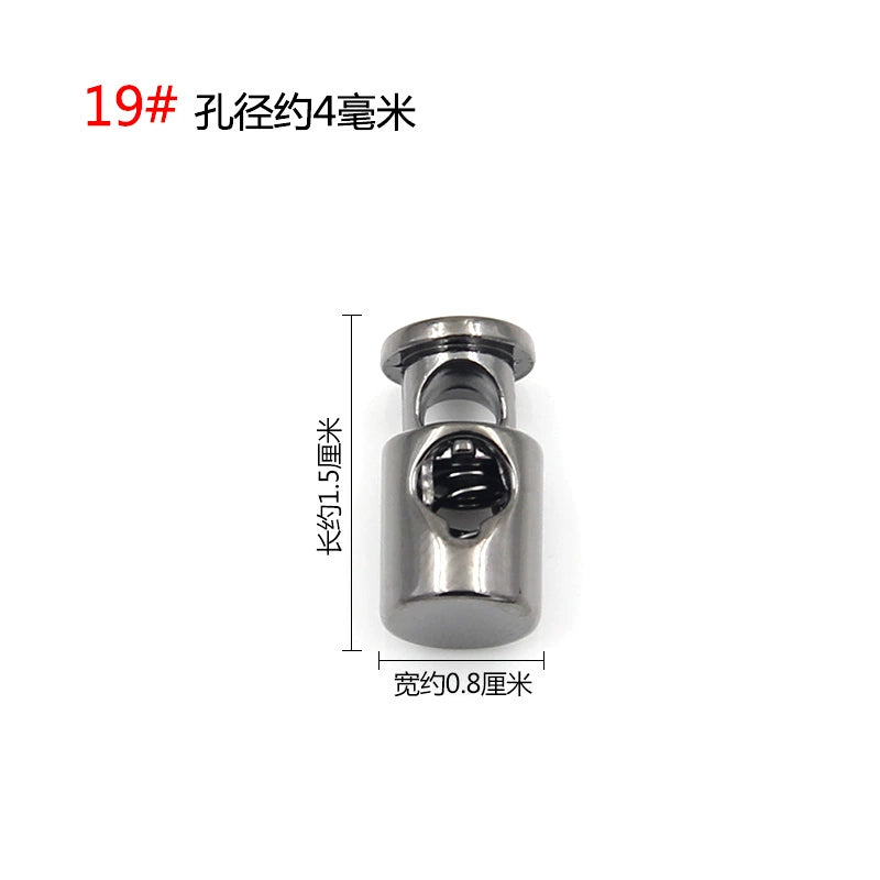 3542★ Hebilla de ajuste de campana de metal, hebilla de resorte de contracción de carga de suéter, hebilla de ajuste elástico, hebilla de cuerda, hebilla de cuerda, hebilla de nariz de cerdo