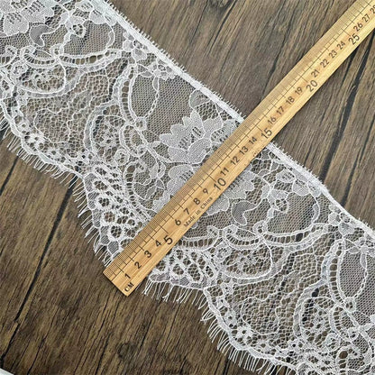 3774 Exquisitos, anchos 15CM, pestañas de encaje unilaterales, exquisito encaje, accesorios de ropa de bricolaje hechos a mano, materiales para cortinas de faldas