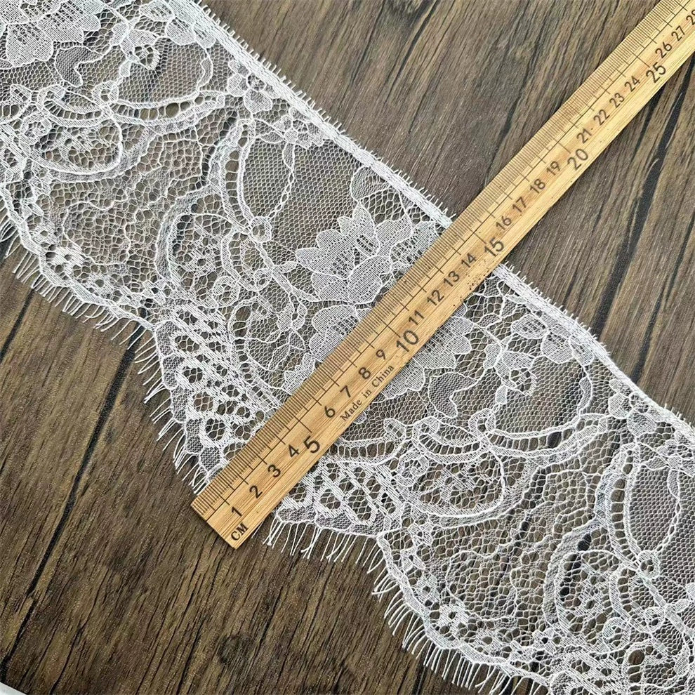 3774 Exquisitos, anchos 15CM, pestañas de encaje unilaterales, exquisito encaje, accesorios de ropa de bricolaje hechos a mano, materiales para cortinas de faldas
