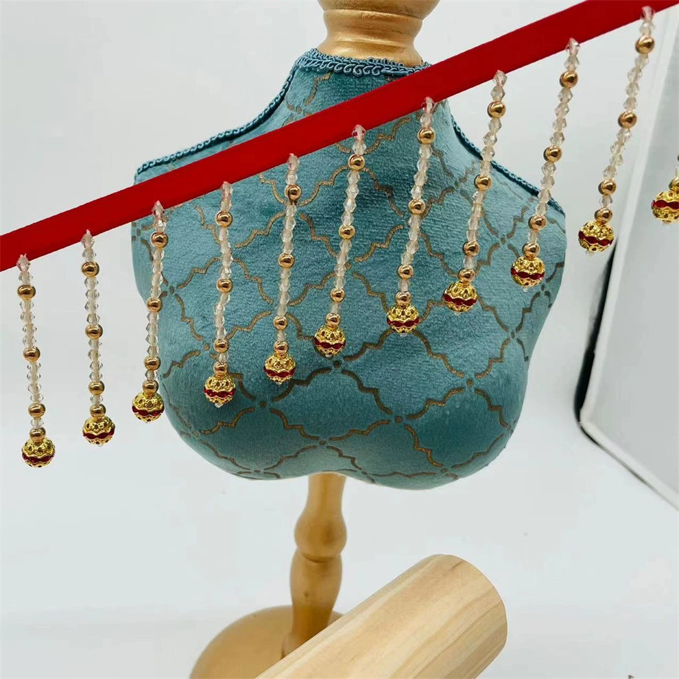 3728 7,5 cm de ancho, accesorios de encaje con flecos para industria pesada, cortinas hechas a mano, ropa de boda, lámpara de escritorio, decoración de ropa