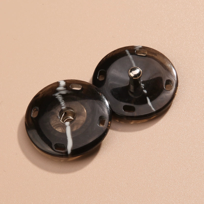 3479★ Abrigo versátil con botones ocultos para ropa de hombre y mujer con botones a presión, cárdigan de lana de cachemira con botones a presión, botones invisibles para niño y madre, botones de resina.