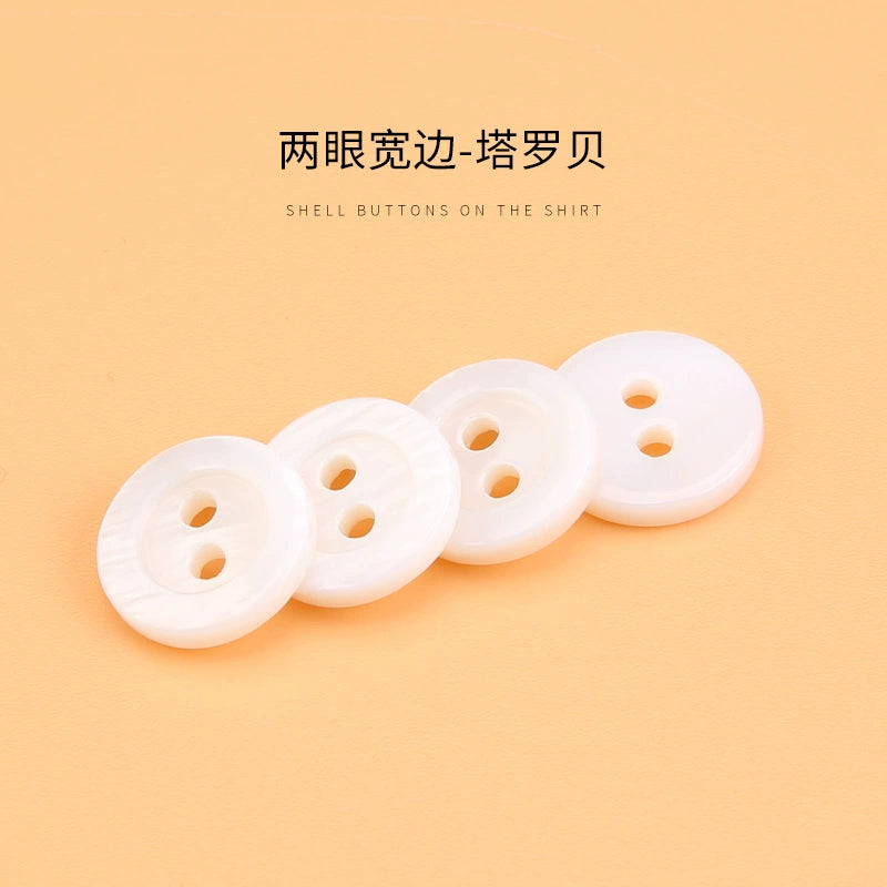 3310★  White shell buttons versatile exquisite high-end shirt POLO shirt buttons small buttons for men's and women's shirts and clothes