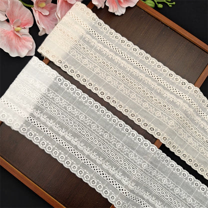 3802 Ropa de moda Lolita, algodón peinado, algodón bordado, encaje, ropa interior, decoración textil para el hogar, tela auxiliar hecha a mano DIY