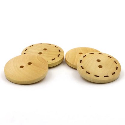 3322★  Round two-eye wooden button baby children's clothes baby sweater decorative buttons shirt shirt cardigan buttons