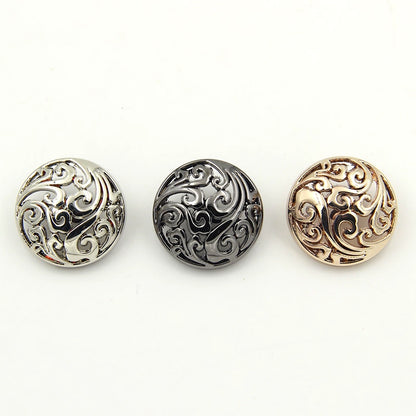 3449★ Botón de abrigo de metal de nube auspiciosa hueca segundo maestro Zhang Yunlei mismo botón de alta gama botón de chaqueta botón accesorios de ropa