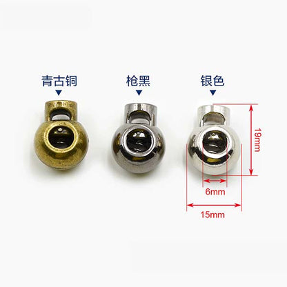 3547★ Hebilla de resorte de metal para chaqueta, cuerda elástica, hebilla de ajuste de banda elástica, hebilla de nariz de cerdo, hebilla de cuerda fija, hebilla de ajuste, botón de cordón