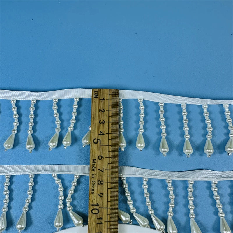 3732 DIY hecho a mano ropa con flecos iluminación cuentas colgantes zapatos y sombreros accesorios de cortina, accesorios de ropa de perlas encaje