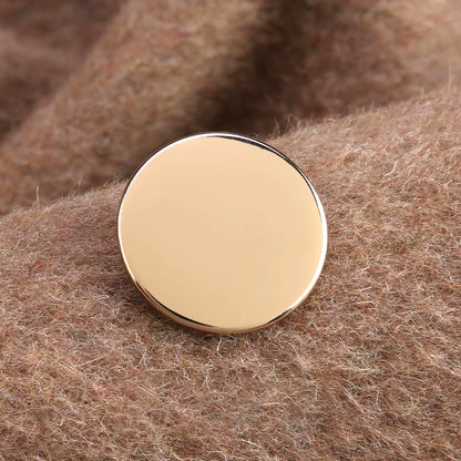 3357★  Metal button-up sweater cashmere jacket top women's coat trench coat button men's shirt button-up suit cufflinks