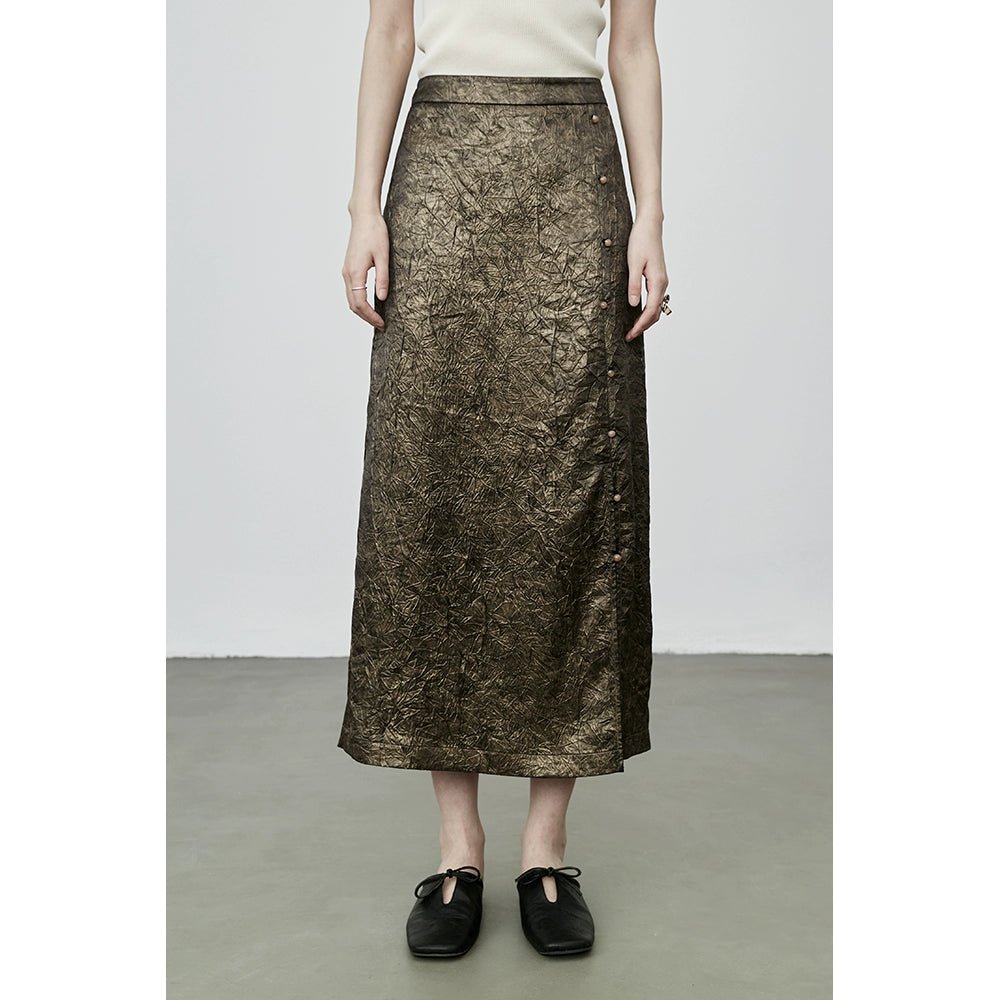 Falda plisada con volantes y diseño de nicho francés CAREMIND, falda recta de cintura alta para niños 