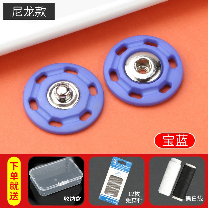 3468★ Botones ocultos de nailon para mujer, gabardina, abrigo, suéter, chaqueta, botones invisibles, ropa, botones para niños y madres.