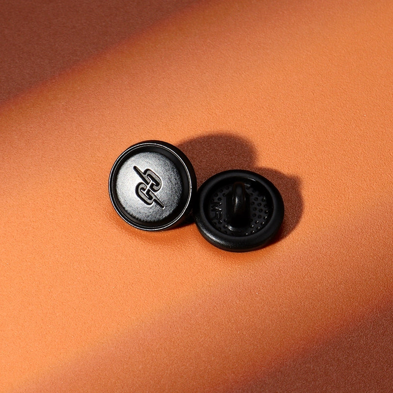 3406★  Black metal shirt buttons women's clothes exquisite round buttons versatile shirt cuffs neckline high-end buttons men