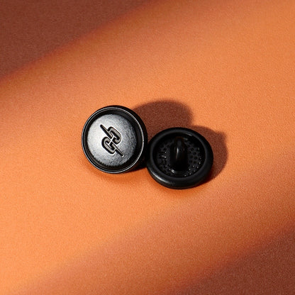3406★  Black metal shirt buttons women's clothes exquisite round buttons versatile shirt cuffs neckline high-end buttons men