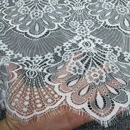 3770 Trois mètres de long et 45 cm de large cils bord de barbe dentelle tissu en dentelle vêtements bricolage jupe manches accessoires d'épissure