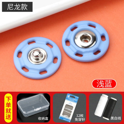 3468★ Botones ocultos de nailon para mujer, gabardina, abrigo, suéter, chaqueta, botones invisibles, ropa, botones para niños y madres.