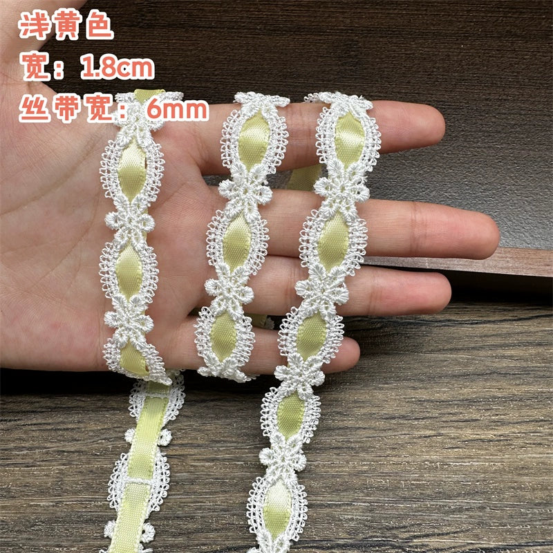 3550★ Ancho 1,8 cm Nueva cinta hueca de encaje DIY hecha a mano Lolita falda accesorios de decoración de ropa