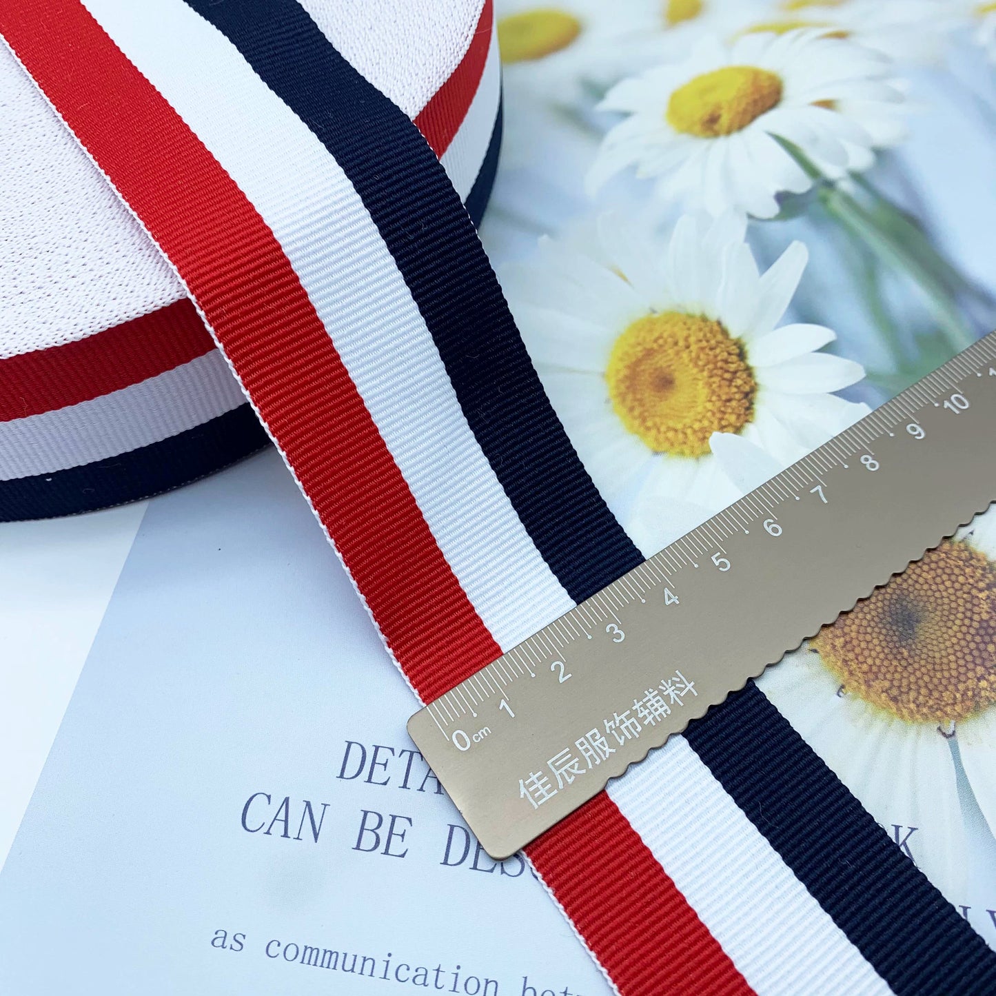 3887 Punto 1-4 cm, cintas a juego en colores rojo, blanco, azul marino y azul, tiras de ribete, tiras de presión de bordes, tiras laterales, joyería, accesorios textiles para el hogar