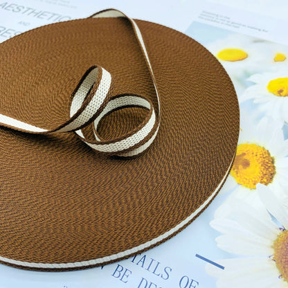 Cinta de jacquard intercolor de rayas de 1 cm, cinta de colores, tira de ribete, tira de prensado para dobladillos de ropa, accesorios de ropa