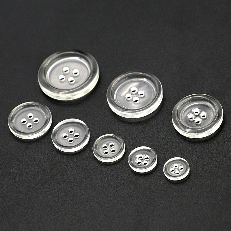 3494★ Hebilla de bata blanca, hebilla de enfermera, botón de enfermera, cuatro ojos, transparente, borde fino, hebilla de camisa, hebilla de almohadilla, hebilla de hospital, hebilla de herramientas, hebilla interior